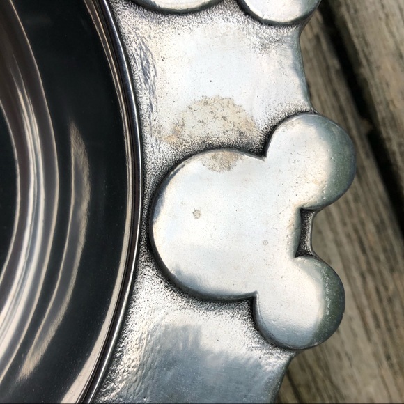 Rare Wilton Disney Art Gallery LG Pewter Mickey Mouse Bowl By Wilton Armetale - Picture 7 of 7
